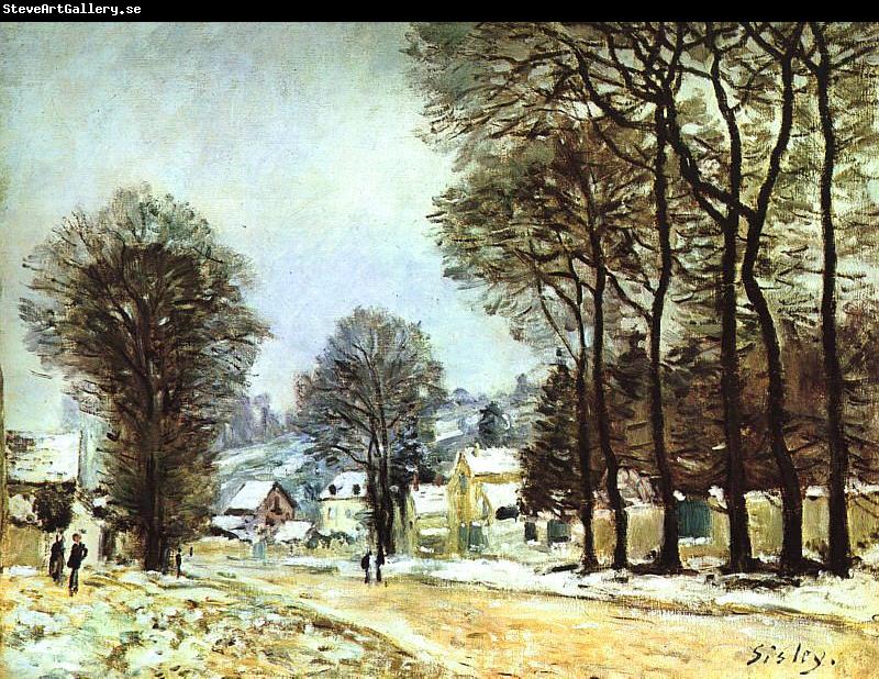 Alfred Sisley Snow at Louveciennes